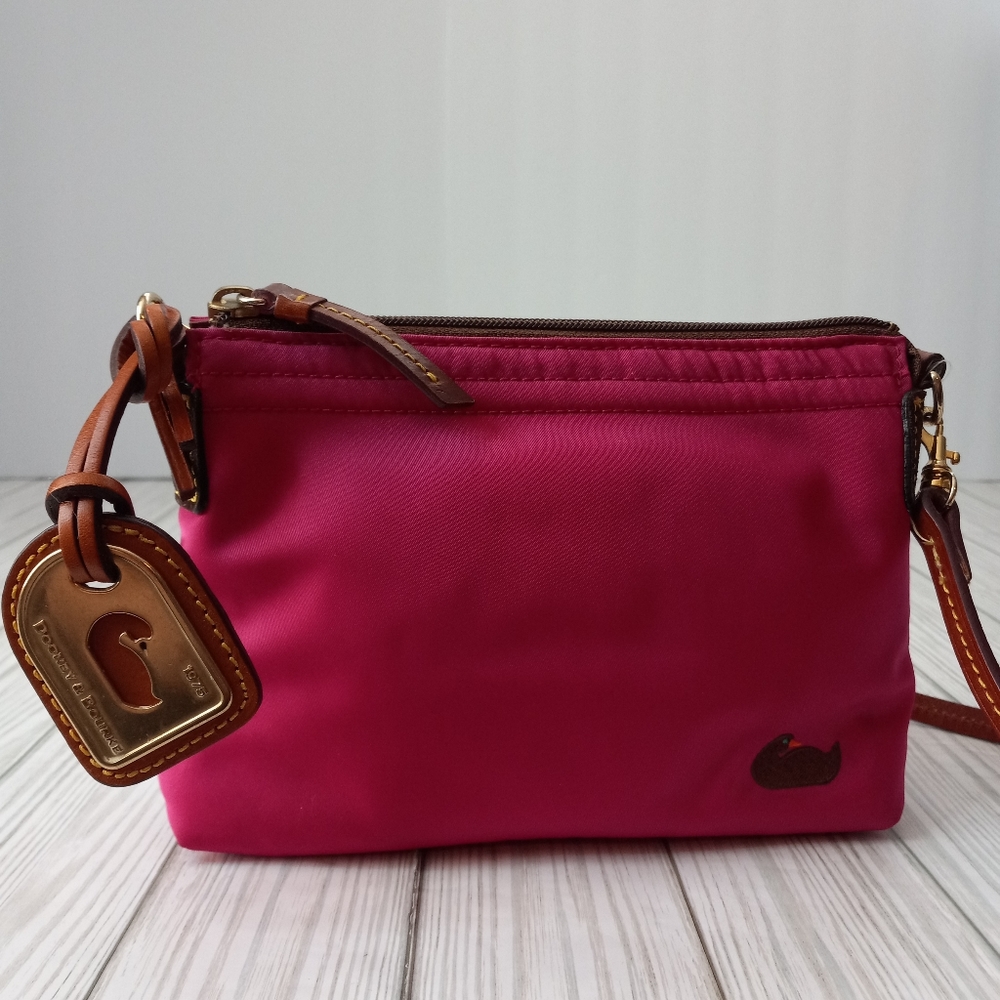 Dooney & Bourke Nylon Pink Mini Shoulder Purse